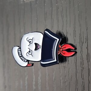 Ghostbusters Stay Puft Marshmallow Man Inspired Enamel Pin